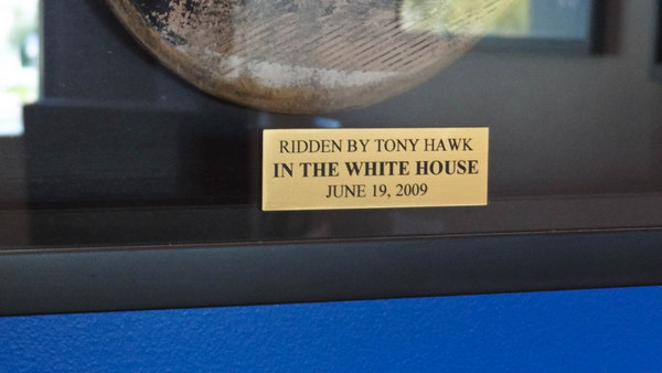 Ridden by Tony Hawk in the White House